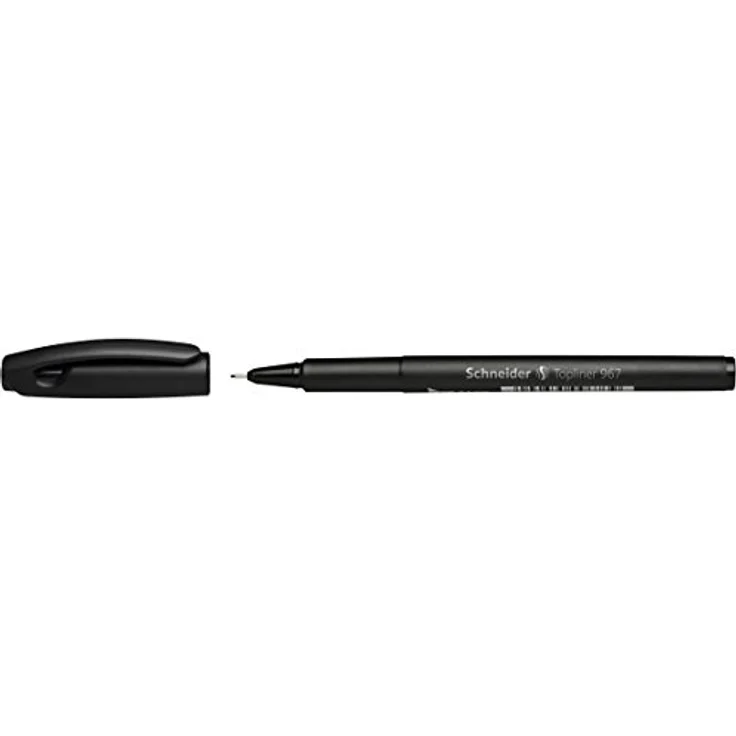Schneider Topliner 967 Fineliner schwarz, 0,4 mm, 10 St., wasserbasierte Tinte, recyceltes Gehäuse – Bild 9