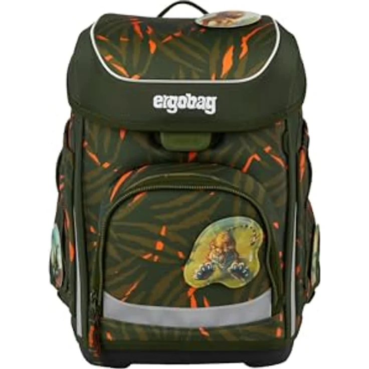 ergobag cubo Set, ergonomischer Schulranzen 5-teilig für 1. Klasse, inklusive Sportbeutel und gefülltem Federmäppchen, individualisierbar, in bunten Farben – Bild 3