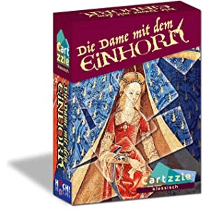 HUCH! Cartzzle - Die Dame mit dem Einhorn, Karten Puzzle mit 50 Aufgaben für 1 Spieler ab 8 Jahren – Bild 1