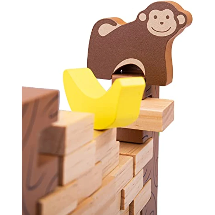 Bigjigs Toys Dschungelabsturz, Lernspielzeug aus nachhaltigem Holz, 2 Spieler – Bild 5