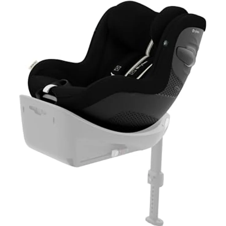 Cybex Sirona G3 Plus i-Size Reboard Kindersitz mit 360° Drehung und L.S.P. Seitenaufprallschutz, Moon Black