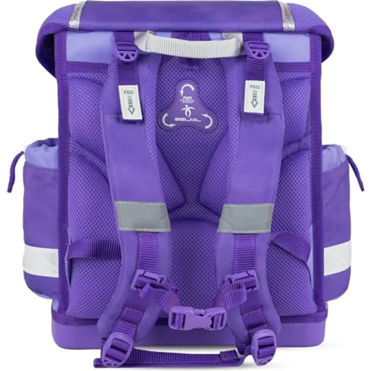 Belmil Schulranzen Classy Ergonomisch Set, 4 tlg. - Leichtes, wasserdichtes Schulranzen-Set mit atmungsaktiver Rückenpolsterung, 19 L Volumen, für A4-Formate, empfohlen von AGR – Bild 5