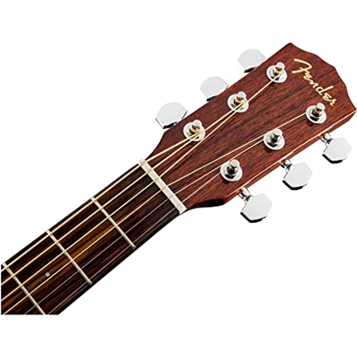 Fender Classic Design CD-60SCE, elektrisch-akoestische Westerngitarre aus Mahagoni mit eingebautem Tuner, braun – Bild 5