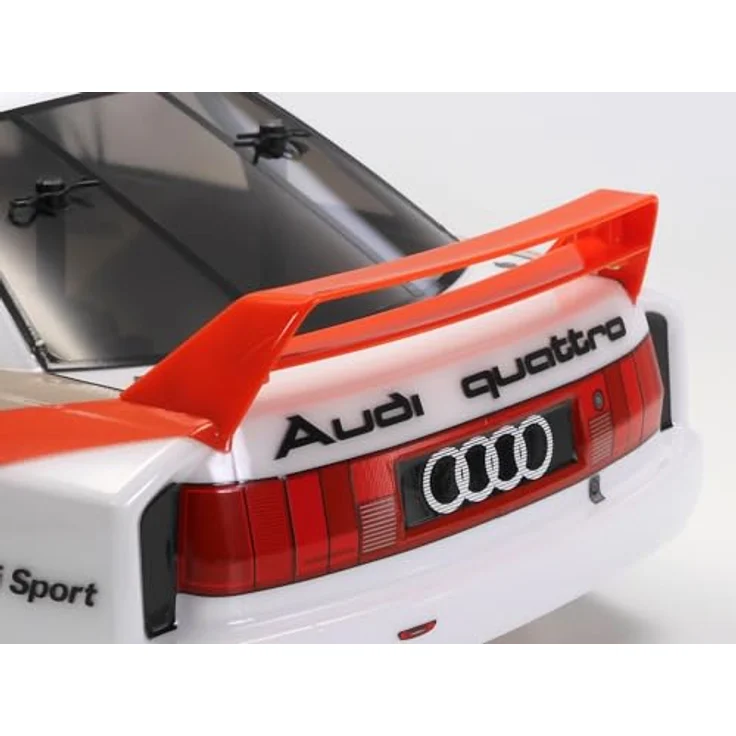 Tamiya 1/10 RC Audi 90 Quattro Racing, vorbemalte Polycarbonat-Karosserie in Weiss, inklusive TT-02 Chassis mit Allradantrieb und Tamiya 540 Torque Tuned Motor – Bild 6