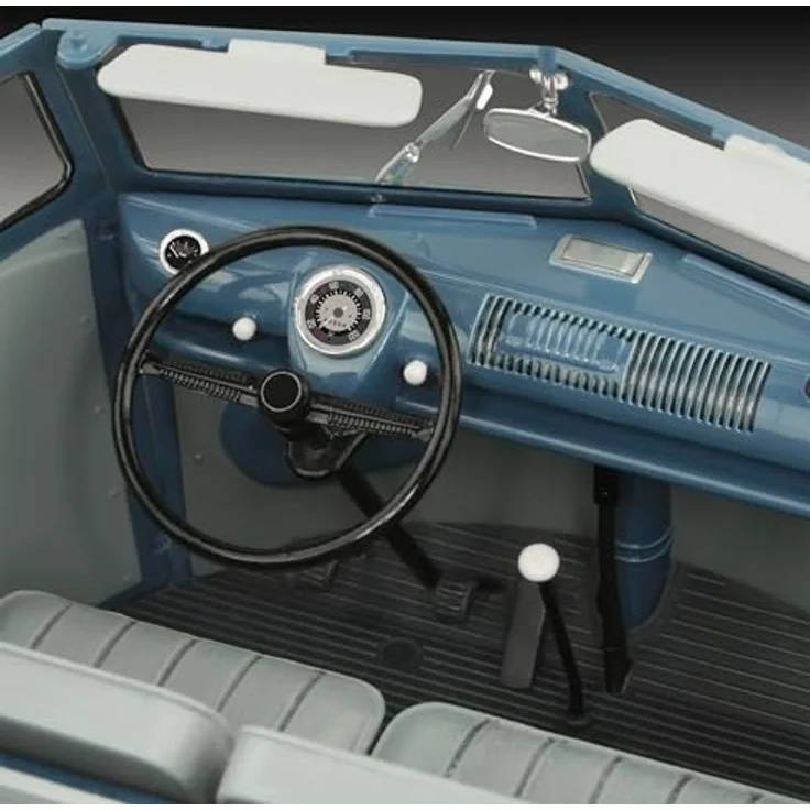 Revell VW T1 Panel Van 1:16 Bausatz, Maßstabsgetreue Reproduktion mit hochdetailliertem Motor und beweglichen Türen, 75 Jahre VW T1 – Bild 3