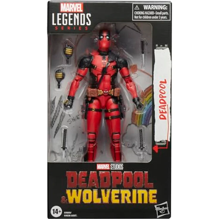 Marvel Legends Series Deadpool & Wolverine Action-Figur (15 cm) - Premium Sammlerobjekt mit vom Charakter inspirierten Accessoires – Bild 2