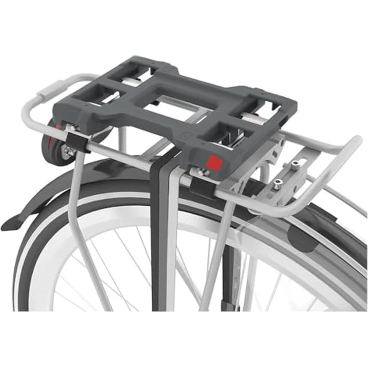 Urban Iki Velokindersitz, TÜV-geprüfter Kinderfahrradsitz für Gepäckträger, Fuji Blau und Bincho Schwarz, bis 22 kg, mit Fünfpunktsicherheitssystem – Bild 3