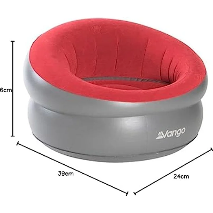 Vango Donut Aufblasbare Stühle, Polyvinylchlorid, Karminrot, Einheitsgröße – Bild 5