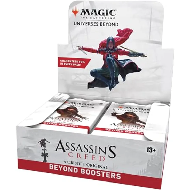 Wizards of the Coast Magic the Gathering Universes Beyond: Assassin's Creed Beyond-Booster Display (24) English, 24 Booster Packs, 7 Cards Per Pack