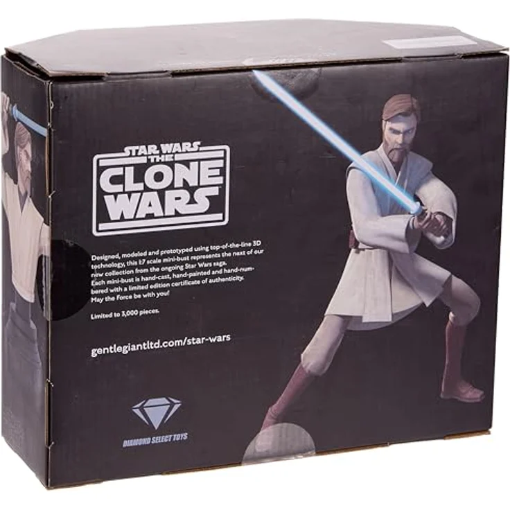 Diamond Select Toys Star Wars Clone Wars Obi Wan 1/7 Scale Bust Figur – Bild 3