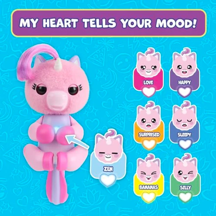 Fingerlings Magic Moods Einhorn, Funktionsplüsch mit magischen Farben – Bild 2