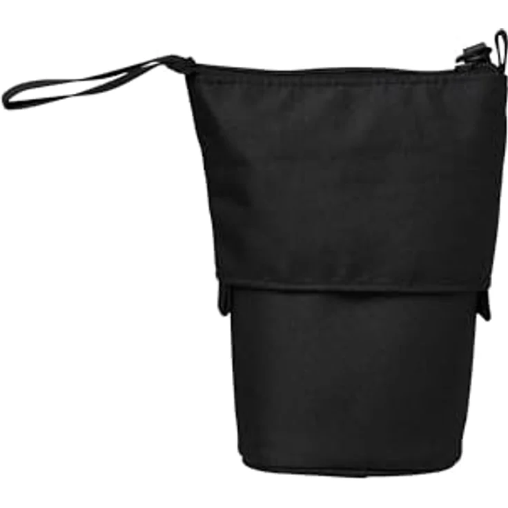 satch Pencil Slider extra groß inkl. Trennfach Reißverschlussfach Stiftehalter Geodreieck Sichtfenster für Stundenplan Nordic Black - Schwarz-Federmäppchen – Bild 2
