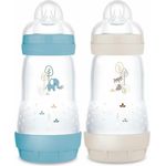 MAM Babyflasche Elephant, 330 ml mit Anti-Kolik-Ventil, BPA-frei und variablem Nahrungsfluss