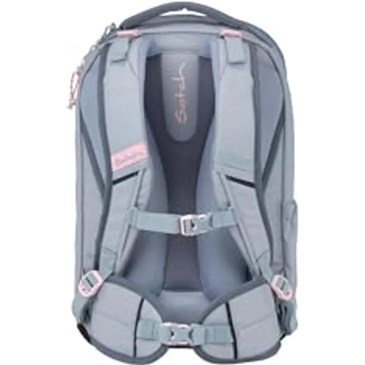 Satch con:next Schulrucksack, ergonomisch, wasserdicht, leicht, mit Laptopfach und Heftebox, Urban Rose Blue - Hellblau – Bild 4