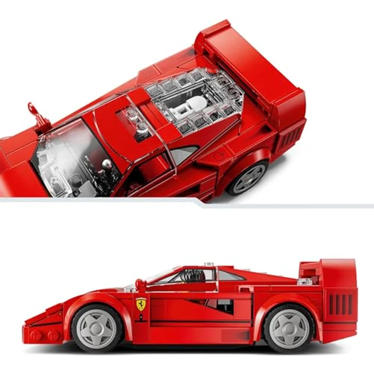 LEGO Speed Champions Ferrari F40 Supersportwagen, Bauset mit baubarem Spielzeugauto und Fahrer-Minifigur, für Kinder ab 9 Jahren, Geschenk für Jungen und Mädchen, 76934 - Preisvergleich – Bild 4