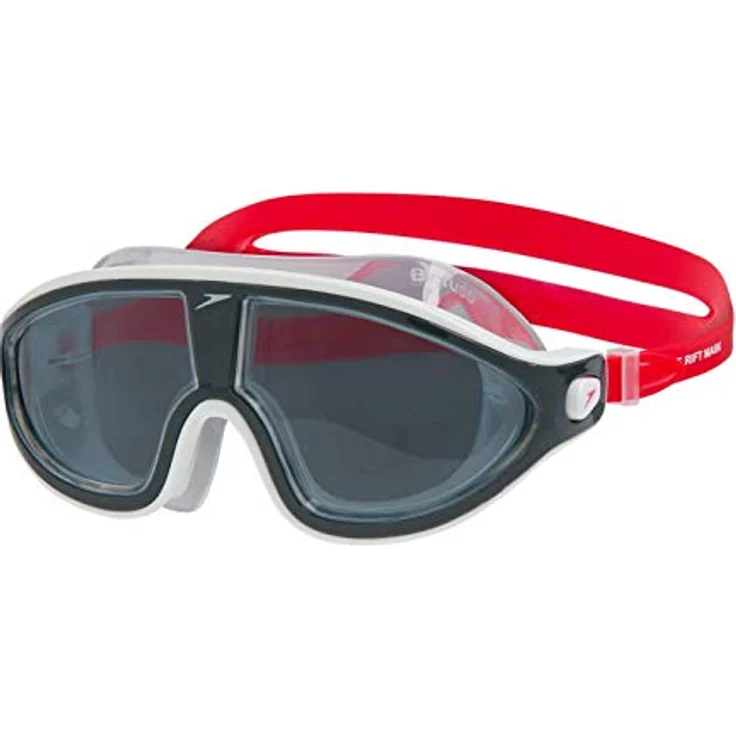 Speedo Unisex Erwachsene Biofuse Rift Mask Schwimmbrille, Lavarot/Rostgrau/Rauchfarben, Einheitsgröße – Bild 1