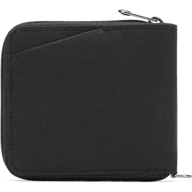 Pacsafe RFIDsafe Geldbörse, RFID Schutz, 11 cm, grau, aus 100% Polyester – Bild 3
