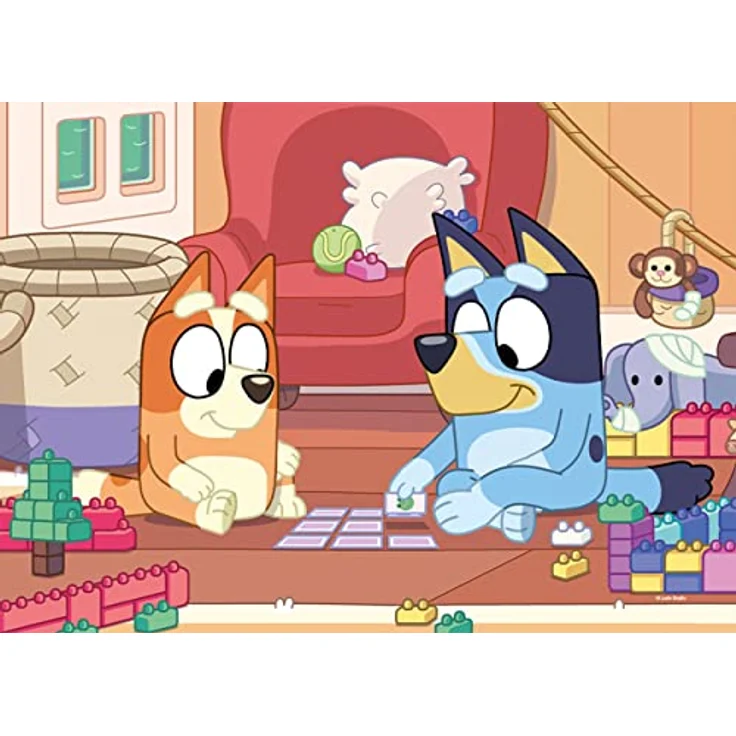 Lisciani Puzzle BLUEY - 4 doppelseitige Puzzles mit 48 Teilen, Kreativspiel mit Ausmalen, 35 x 25 cm, für Kinder ab 4 Jahren – Bild 4