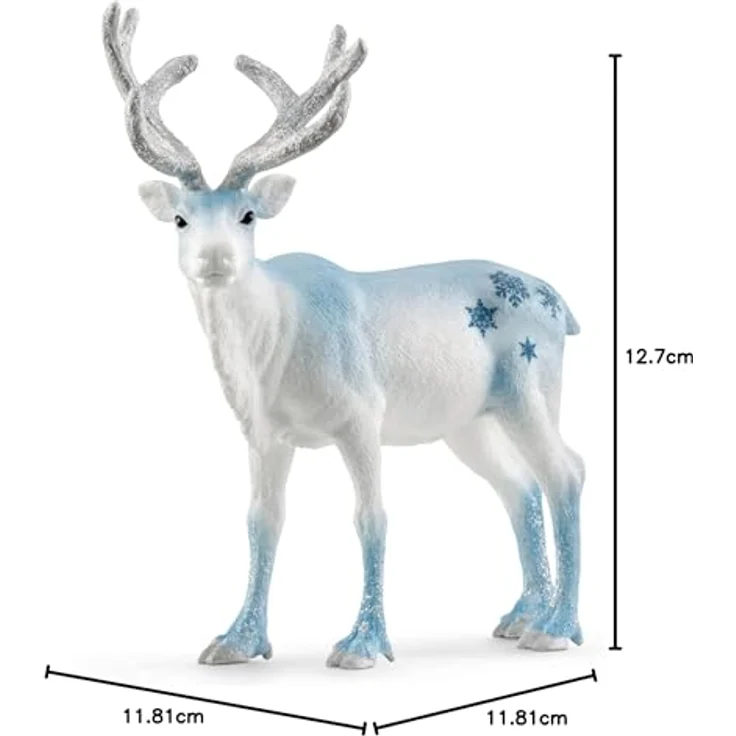 Schleich Weihnachtliches Frostiges Rentier 2024, silbernes Geweih, Special Edition, 12,7 x 5,3 x 11,8 cm – Bild 4