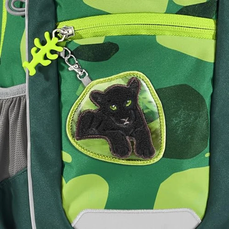 Step by Step Rucksack-Set KIGA Maxi „Little Wild Cat Chiko“, 10 l, grün, ergonomischer Kindergartenrucksack mit separatem Innenfach – Bild 5
