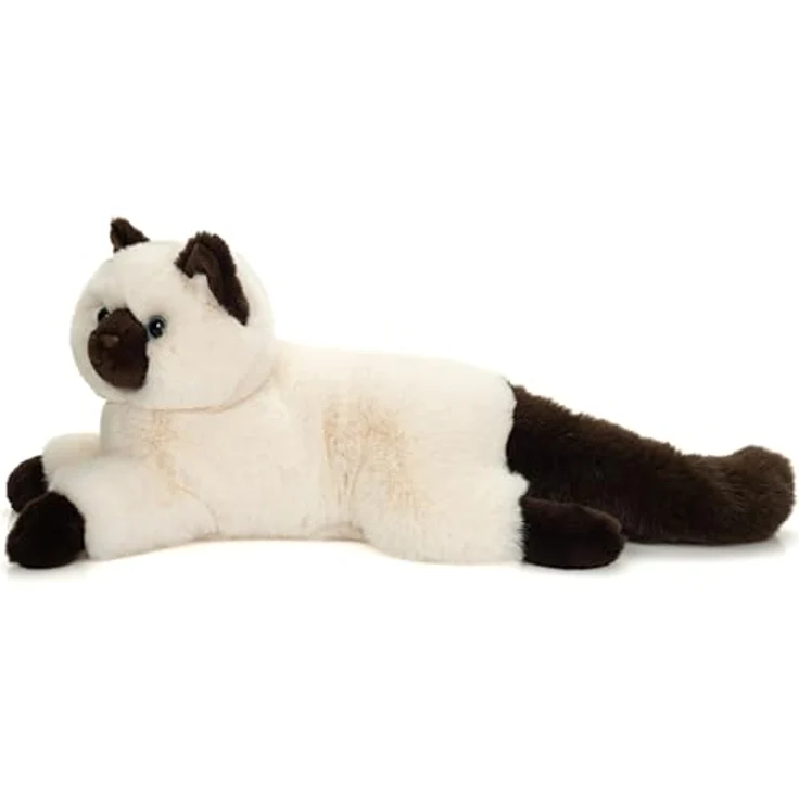 Teddy Hermann 91823 Birma-Katze liegend, Kuscheltier aus streichelweichem Plüsch, 36 cm, waschbar, ab 18 Monaten geeignet – Bild 2