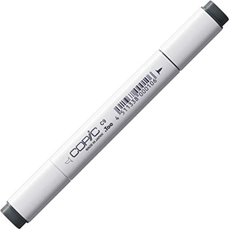 Copic Classic Marker Typ C - 9, cool gray No. 9, professioneller Layoutmarker mit dualem Spitzensystem – Bild 1
