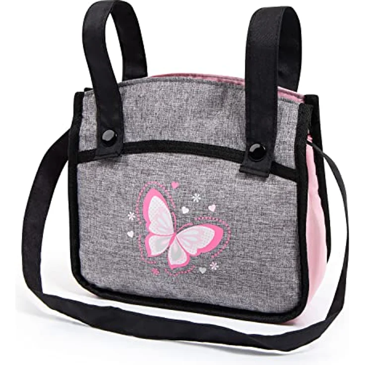 Bayer Design Kombi-Puppenwagen Xeo Schmetterling grau rosa – Bild 7