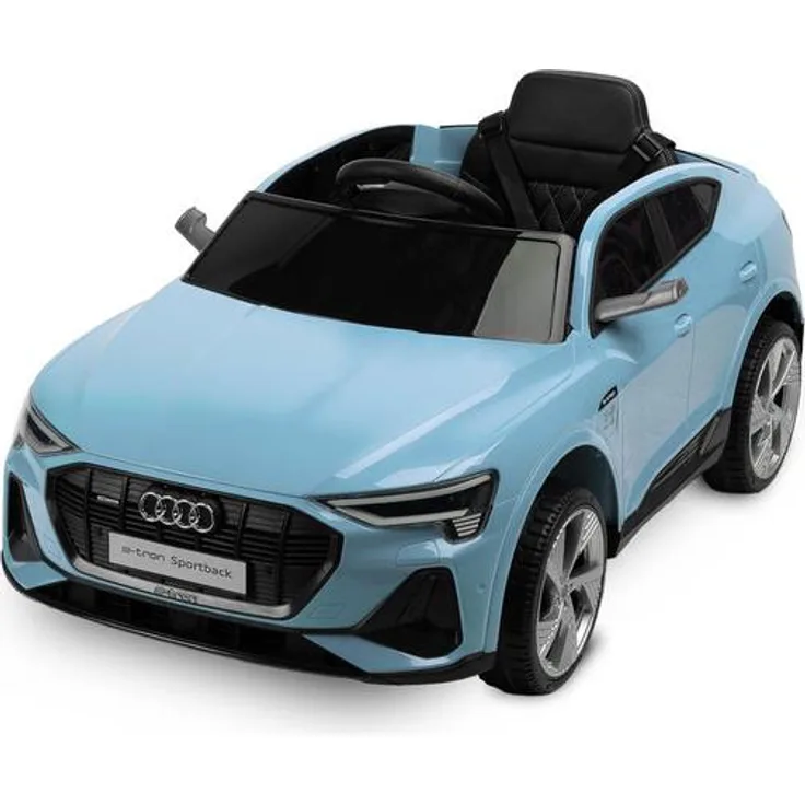 Toyz Audi e-tron Sportback Kinder-Elektroauto, Blau, lizenziertes Fahrzeug mit sanfter Startfunktion und 2 Geschwindigkeitsstufen, für 3–8 Jahre