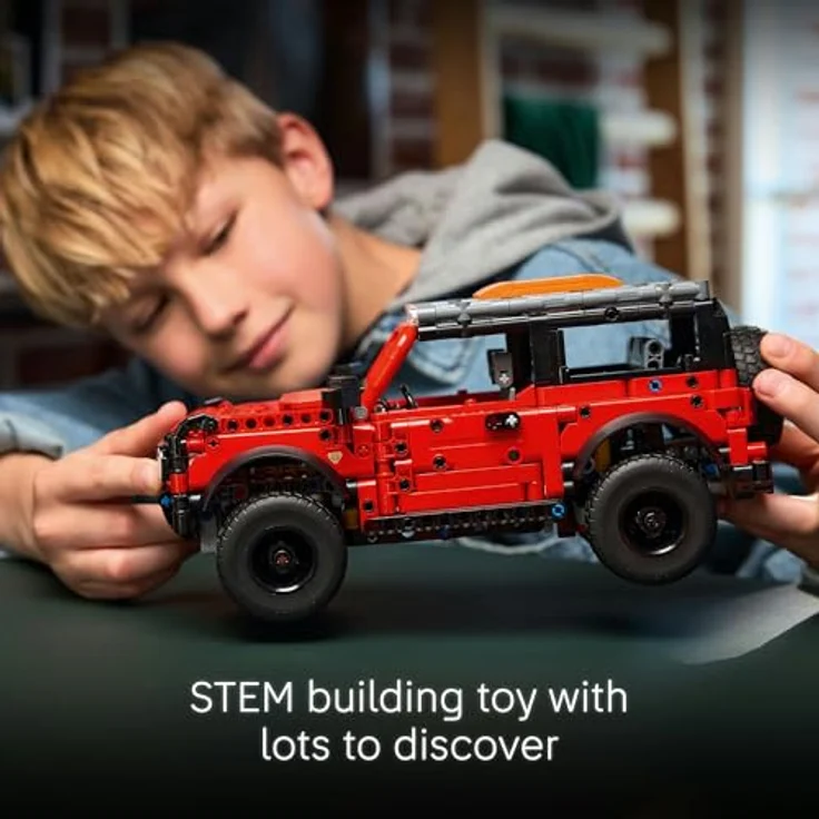 LEGO Technic 42213 Ford Bronco Offroader, detailreicher Bausatz mit 943 Teilen, redem Lack und authentischen Funktionen – Bild 7
