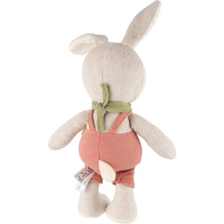 Sigikid Kuscheltier Latzhosen Hase rot Sweety, Plüschtier mit fest vernähtem Outfit, 32 cm – Bild 3