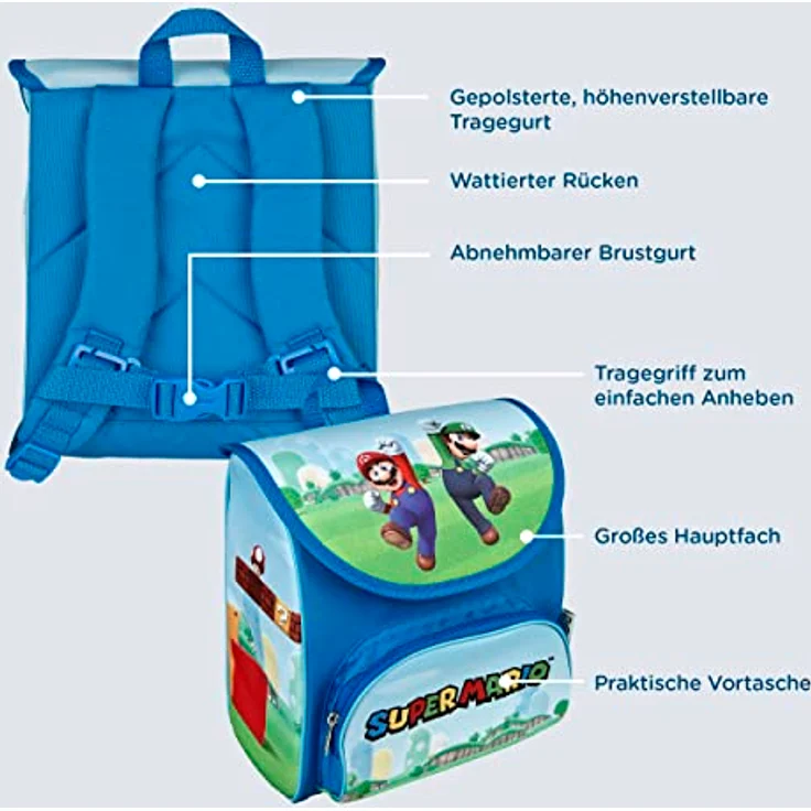 scooli CUTIE Vorschulranzen Super Mario – Bild 5
