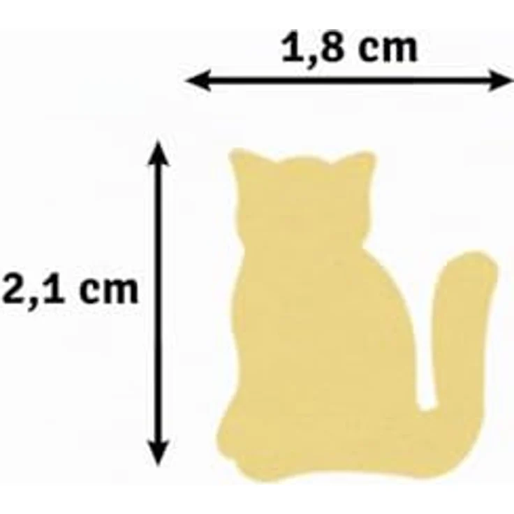 Vaessen Creative Motivstanzer, Medium Stanzer Katze, Ausstanzung 2,5 cm, lila, für Papier bis 160g – Bild 3