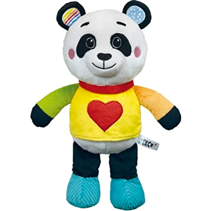 Clementoni Baby Umarmung Panda, Kuscheltier mit Musik, Batterien inklusive, 20.3 x 32 x 12.5 cm
