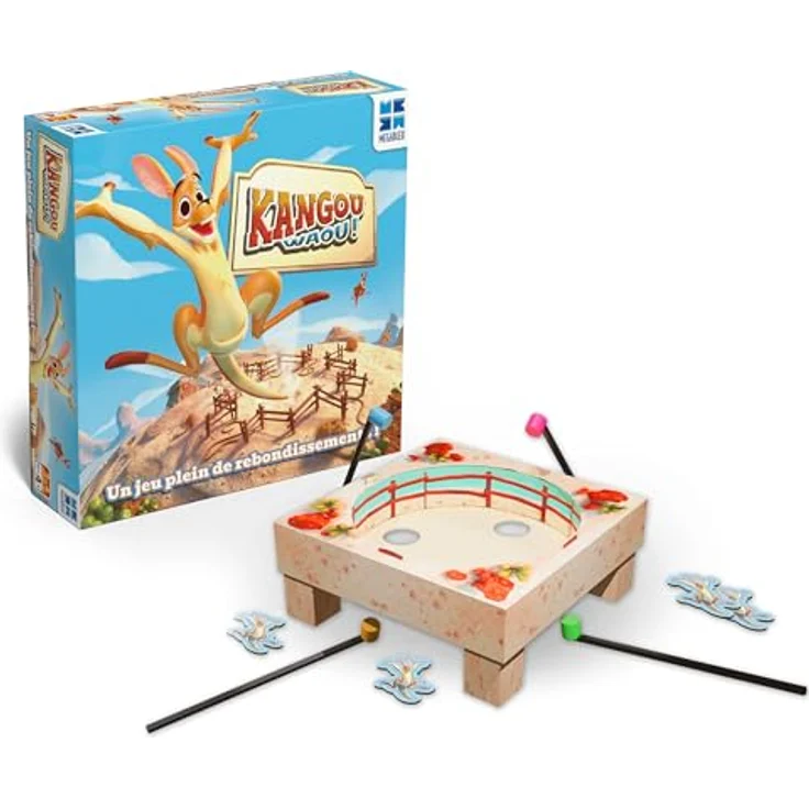Megableu KANGOU’WAOU, Spiel für 2-4 Spieler ab 4 Jahren, Action- und Reflexspiel in französischer Version – Bild 5