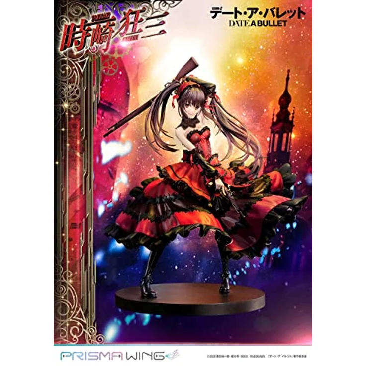 Prime 1 Studio Date A Live Fragment Date A Bullet Kurumi Tokisaki PVC Figur 1/7, 27 cm, rot-schwarzes Astral Dress – Bild 3