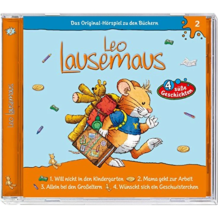 Kiddinx Hörspiel-CD Leo Lausemaus F.02 - will nicht in den Kindergarten, spannende Abenteuer mit Leo Lausemaus – Bild 2