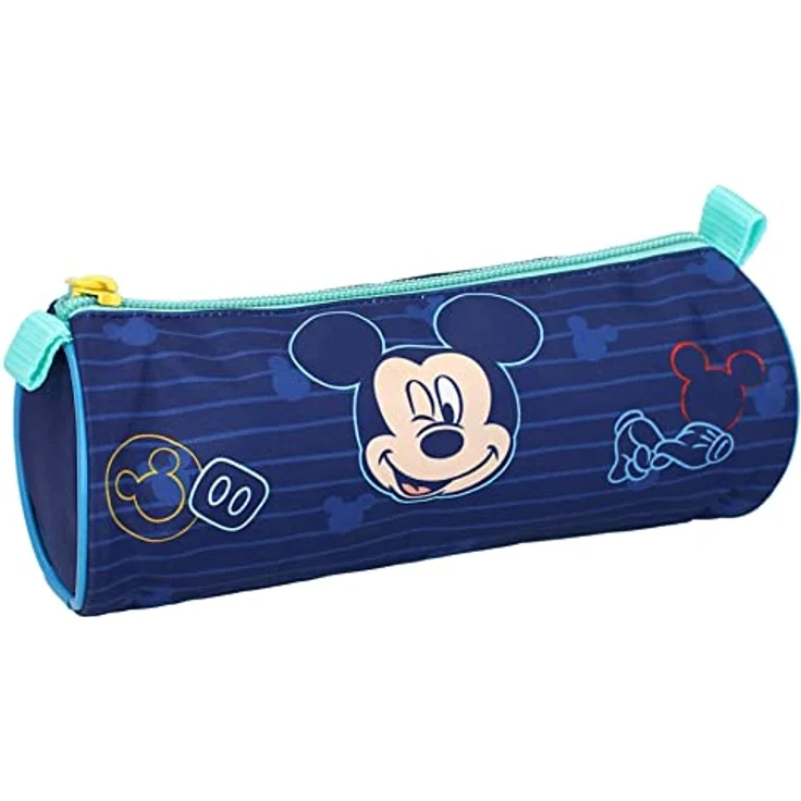 Disney Mickey Mouse Federmäppchen, praktisches Etui für Stifte und Bleistifte, 22 x 9 x 9 cm, klassisches Mickey Mouse Design – Bild 1