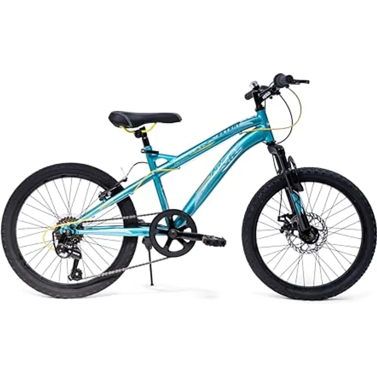 Huffy Extent Junior Mountainbike 20" - Blau 6-Gang, Aqua Metallic Beauty, Präzise Scheibenbremsen