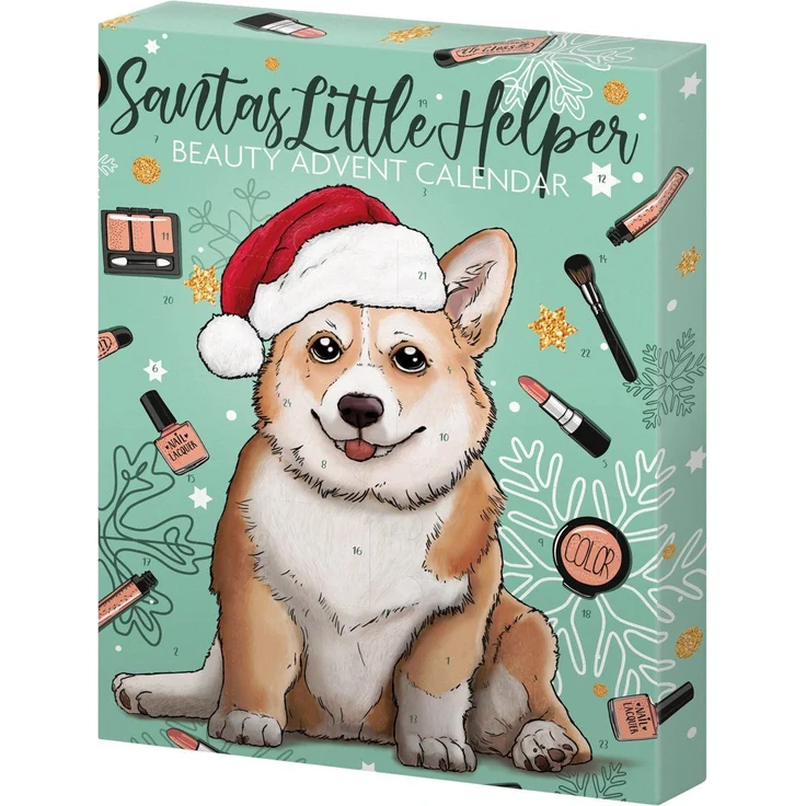 KTN Dr. Neuberger GmbH Santas Little Helper Beauty Adventskalender, 24-türig mit festlichen Kosmetikprodukten und Accessoires – Bild 1