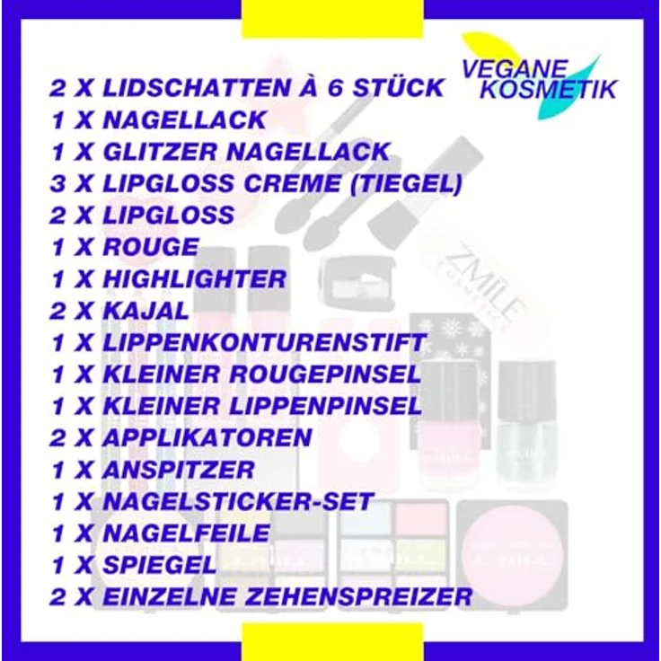 ZMILE COSMETICS Adventskalender Puzzle 'Oh What Fun', vegane Kosmetik (Packung, 24-tlg) – Bild 5