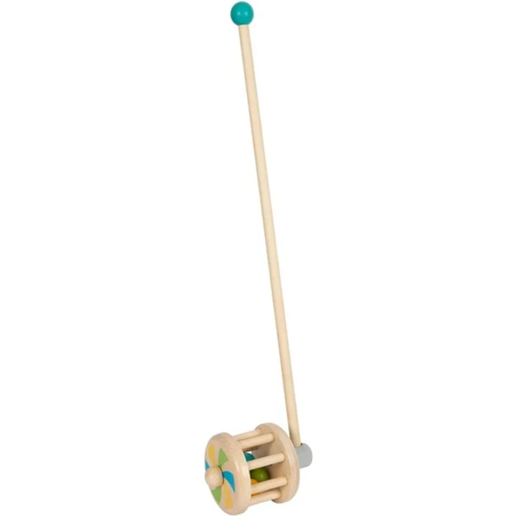Small Foot - Wooden Push Figure Rattle, Babyspielzeug aus Holz, ergonomisches Design – Bild 7