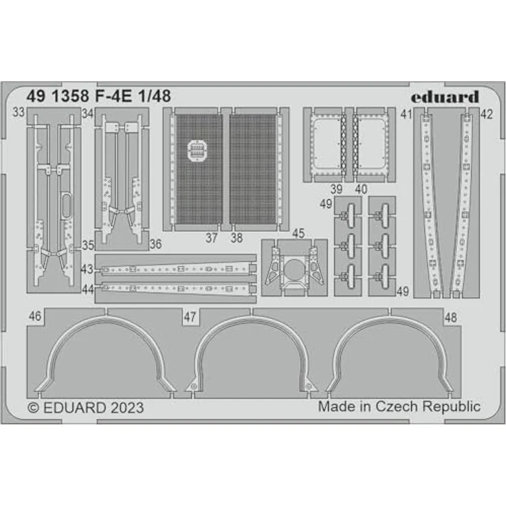 Eduard Sprue Brothers 1:48 Big ED F-4E Phantom II Super Detail Set (MNG-Kit), EDUBIG49382, Modellflugzeug Zubehör für Super-Detailierung – Bild 2