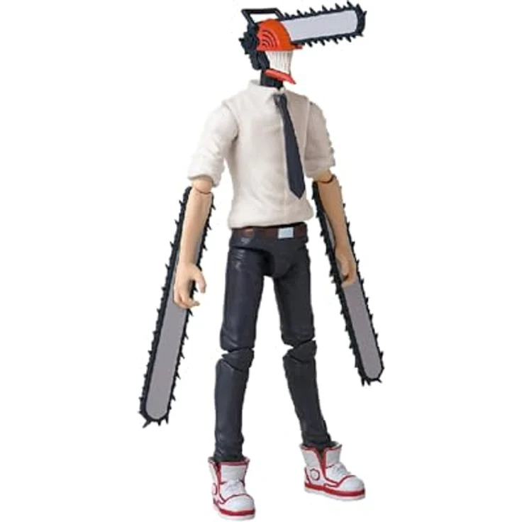 Bandai Anime Heroes Chainsaw Man, Actionfigur 17 cm mit 16 Gelenkpunkten und 3 Kettensägen, offiziell lizenziert – Bild 3
