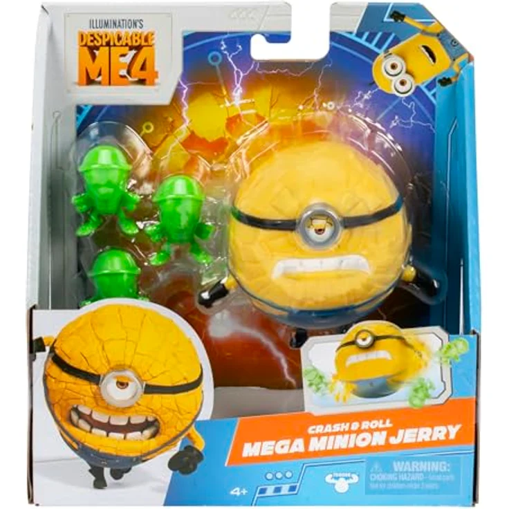 MINIONS Rasant rollender Mega Jerry, Sammelfigur aus "Ich – Einfach unverbesserlich 4", Ulticoloured mit verschiedenen Bewegungs- und Spielmöglichkeiten – Bild 2
