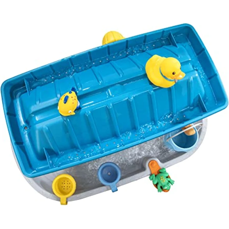 Step2 Rain Showers Splash Tub Wasserspieltisch | Großer Wassertisch mit 13-teiligem Zubehörset | Garten Wasser Spieltisch für Kinder in Grau & Braun. – Bild 2
