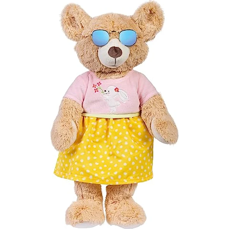 Heless 153 - Puppenzubehör Sonnenbrille mit goldenem Rahmen und verspiegelten Gläsern, für Puppen und Kuscheltiere aller Größen – Bild 5