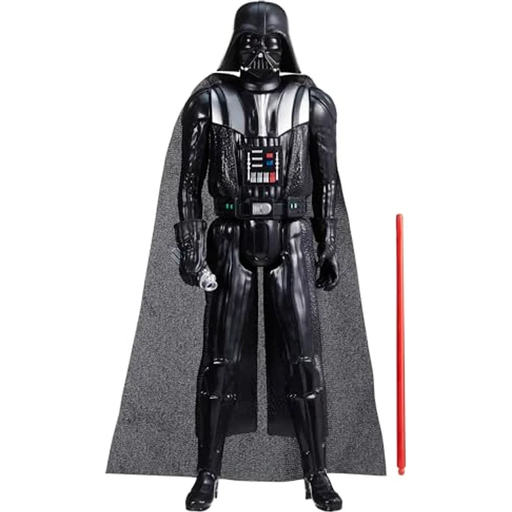 Hasbro Star Wars Darth Vader Titan Hero Series Figur, 30 cm groß mit rotem Lightsaber, grau – Bild 2