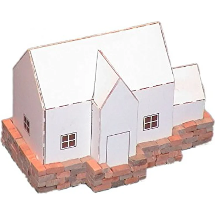 Domus Kits Domus Kits40205 Diorama 2 Hausmodell, 1547 Teile, Maßstab 1:87, Mehrfarbig, Keramik und Holz – Bild 3