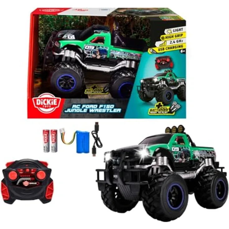 Dickie RC Jungle Wrestler Ford F150, RTR 201106016, Ferngesteuertes Auto