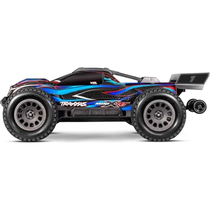Traxxas Mini XRT VXL-3S, 1/18 RC Monster-Truck 4x4 Brushless, blau, 3500 mAh Akku, TQi Fernsteuerung, max. 55 mph – Bild 2